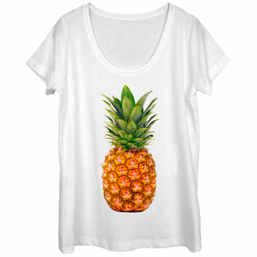 Women_s Lost Gods Cool Pineapple Scoop Neck