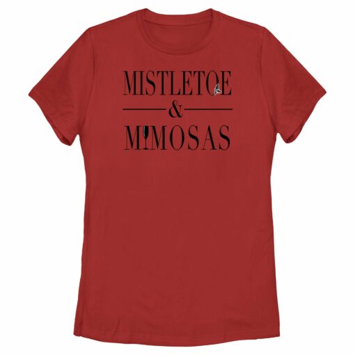 Women_s Lost Gods Mistletoe and Mimosas T-Shirt