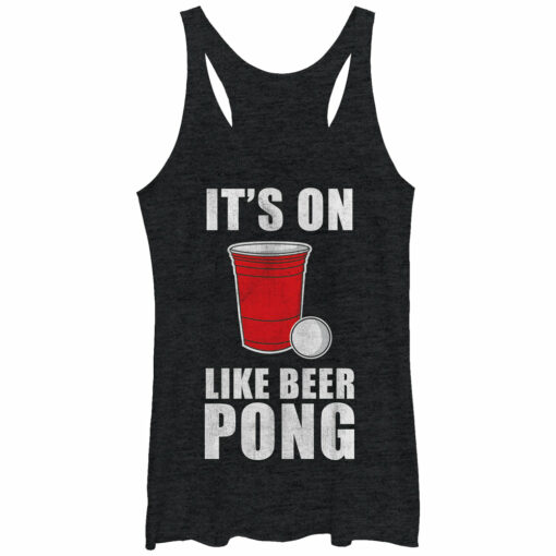 Women_s Lost Gods On Like Pong Racerback Tank Top