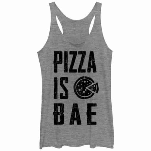 Women_s Lost Gods Pepperoni Pizza is Bae Racerback Tank Top