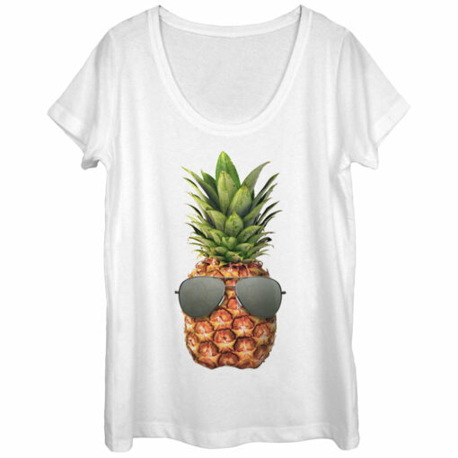 Women_s Lost Gods Pineapple Aviator Sunglasses Scoop Neck