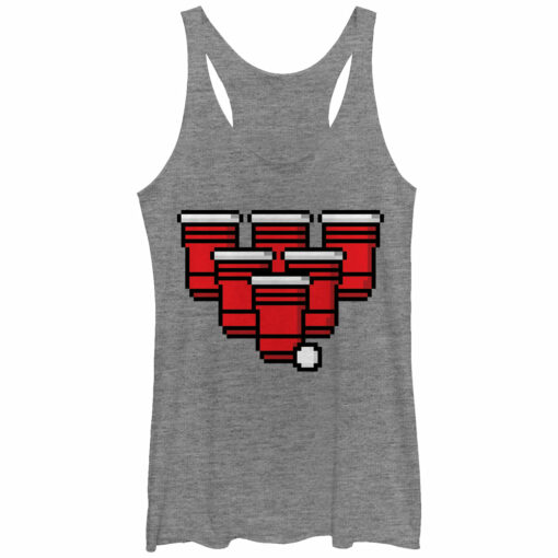 Women_s Lost Gods Pixel Pong Racerback Tank Top