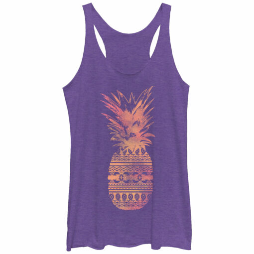 Women_s Lost Gods Southwest Print Pineapple Racerback Tank Top