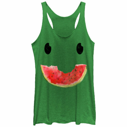 Women_s Lost Gods Watermelon Smile Racerback Tank Top