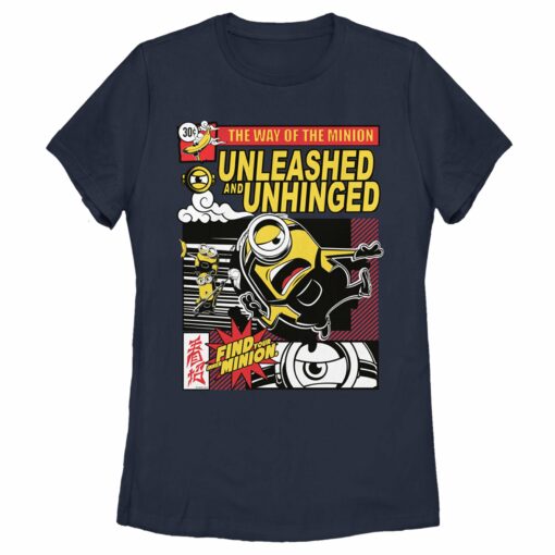 Women_s Minions The Rise of Gru Unleashed and Unhinged Poster T-Shirt