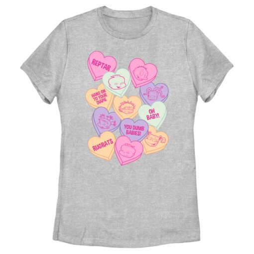 Women_s Rugrats Candy Hearts T-Shirt