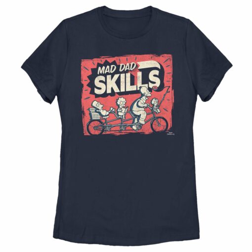 Women_s The Simpsons Father_s Day Mad Dad Skills T-Shirt