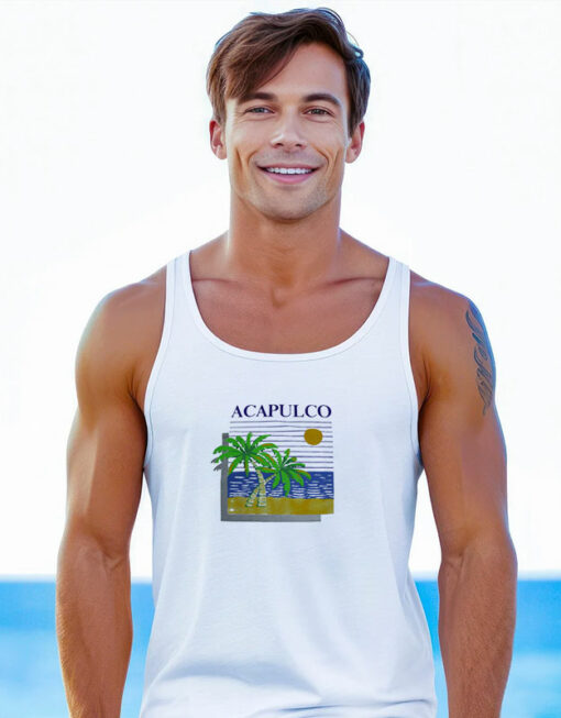 Acapulco Kanan Banana Single Stitch Tourist Tank Top