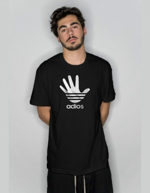 Adios Adidas Parody Joke Funny T-Shirt