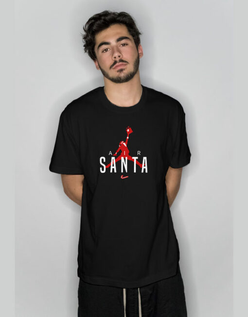 Air Santa Jordan Basketball Funny Christmas T-Shirt