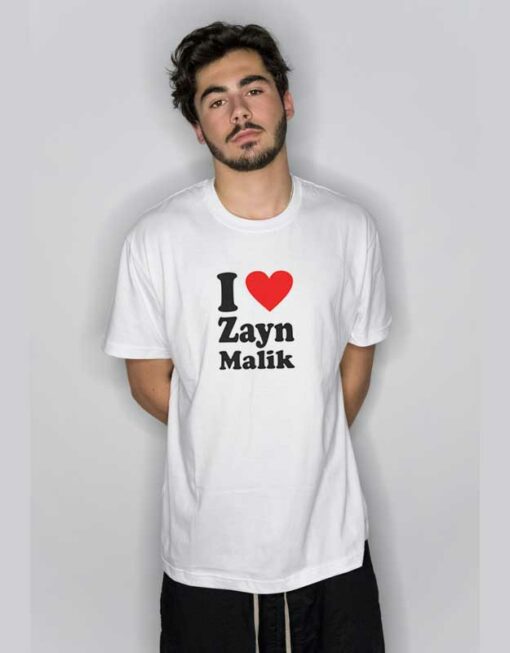 Alez Fireinside I Love Zayn Malik T Shirt