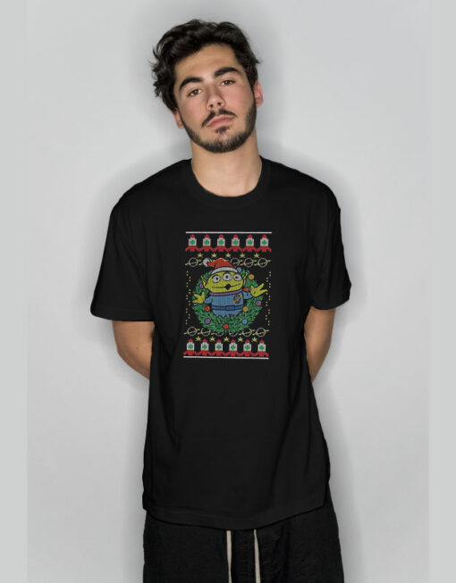 Alien Greetings Christmas Ugly T-Shirt