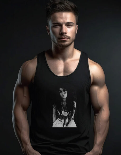 Amy Winehouse Back to Chalk Board Tank Top