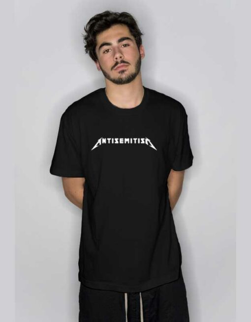 Antisemitism Metallica Logo T Shirt