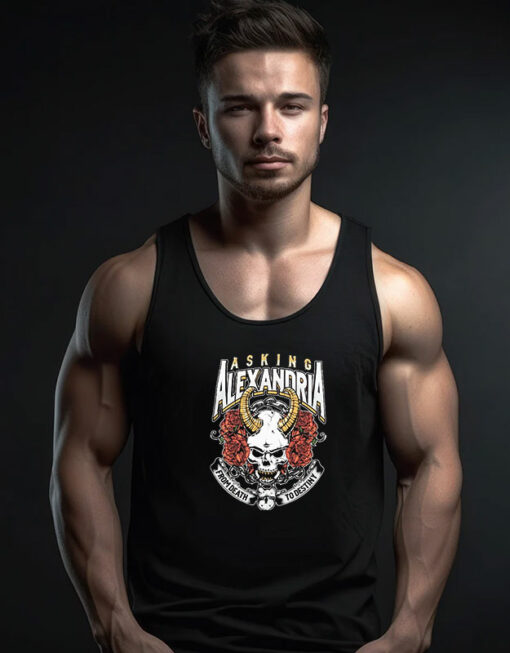 Asking Alexandria From Death To Destiny Skull Tank Top