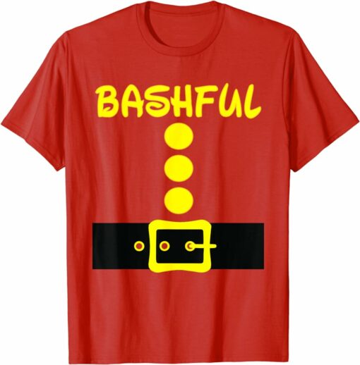 BASHFUL SHIRT Dwarf Easy Halloween Costume Matching Group Couples Kids T-Shirt