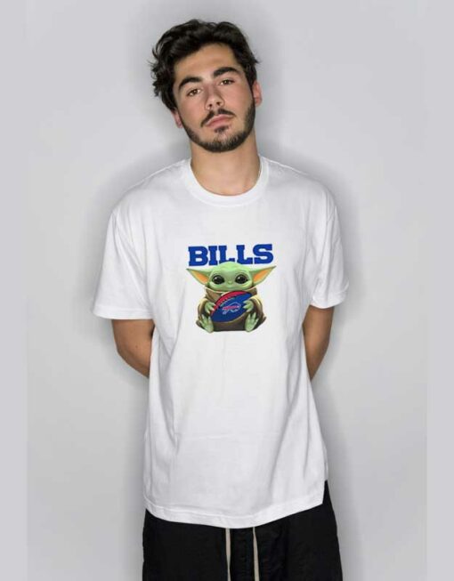 Baby Yoda Bills Mafia Football T Shirt