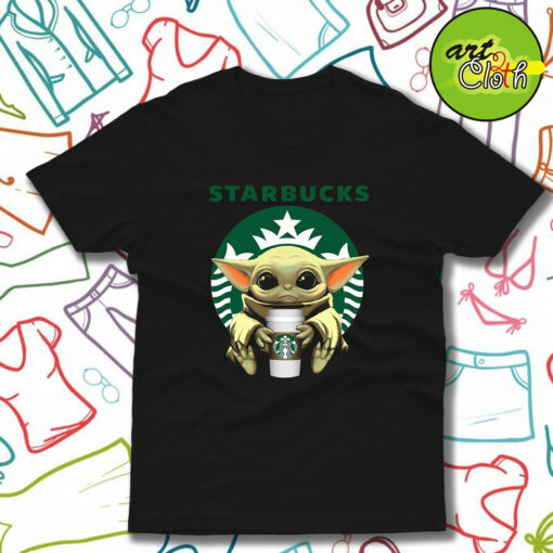 Baby Yoda Hug Starbucks T-Shirt