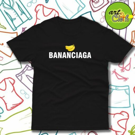 Bananaciaga Balenciaga Black T-Shirt