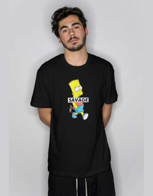 Bart Simpson Savage T Shirt