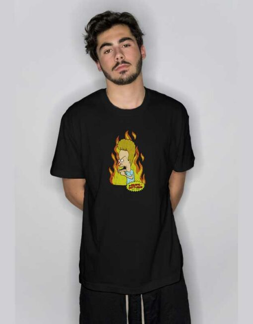 Beavis and Butt-Head Fire T Shirt