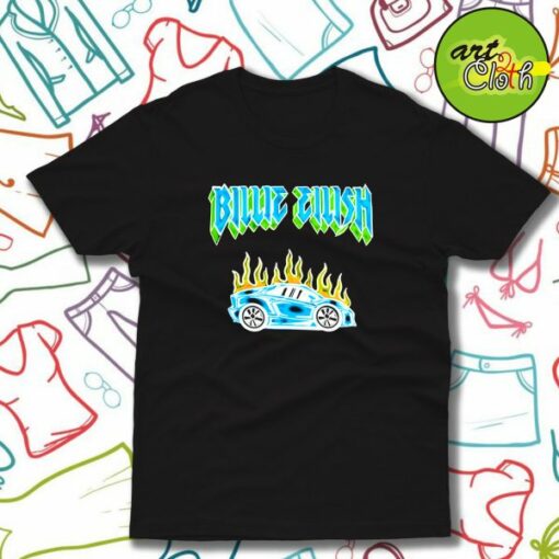 Billie Eilish Car Flames Tour T-Shirt