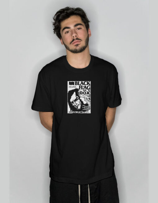 Black Flag Whiskey Raymond Pettibon Henry Rollins Gildan T-Shirt