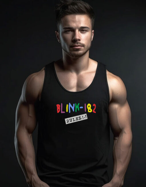 Blink 182 Rulez Logo Tank Top