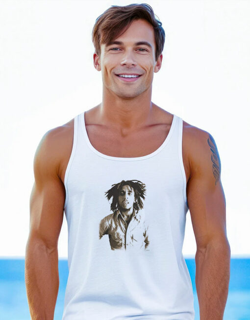 Bob Marley Sepia Tank Top