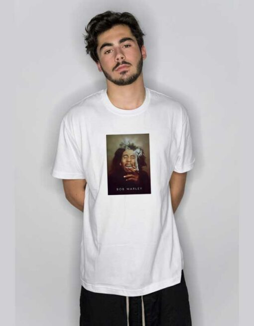 Bob Marley Smoking T Shirt