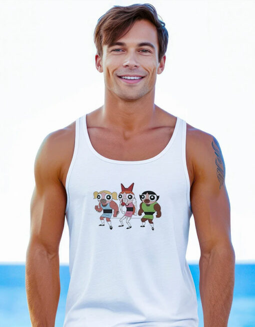 Buff Powerpuff Girls Fake Villain Male 90s Tank Top