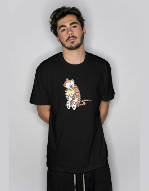 Calvin And Hobbes Hugging T Shirt