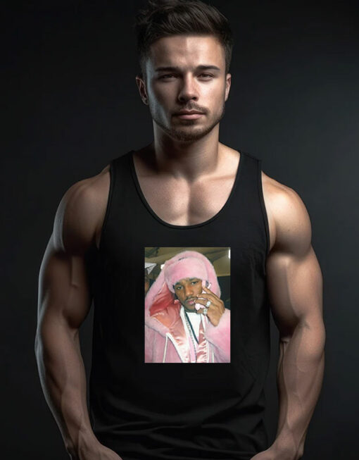 Cam’ron Camron Pink Fur Dipset Tank Top