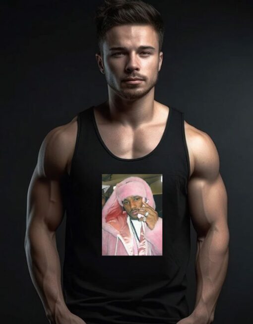 Cam’ron Camron Pink Fur Dipset Tank Top