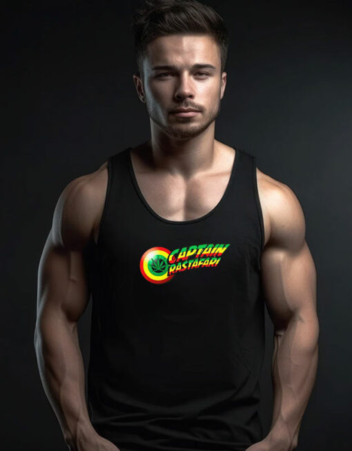 Captain Rastafari Funny Tank Top