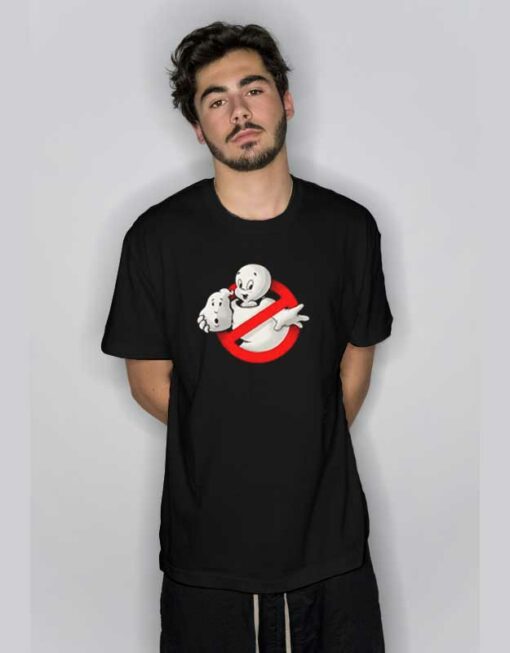 Casper Ghostbusters Logo T Shirt