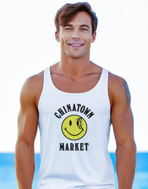 Chinatown Market Mike Tyson Smiley Face Tank Top