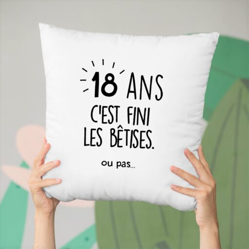 Coussin Anniversaire 18 ans