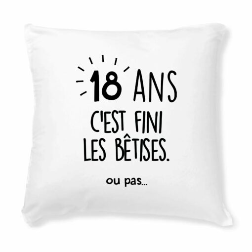 Coussin Anniversaire 18 ans