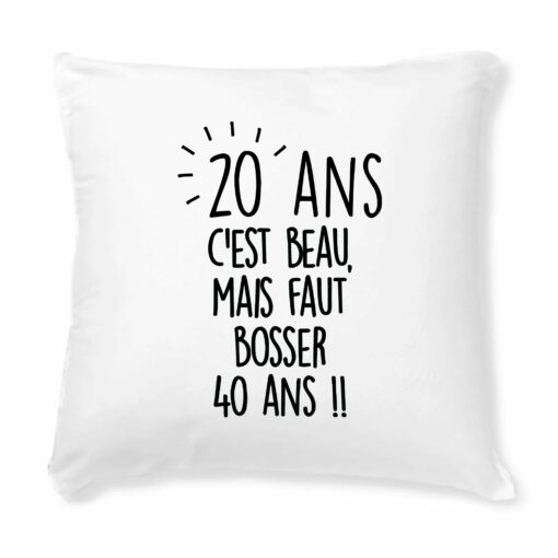 Coussin Anniversaire 20 ans