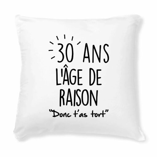 Coussin Anniversaire 30 ans