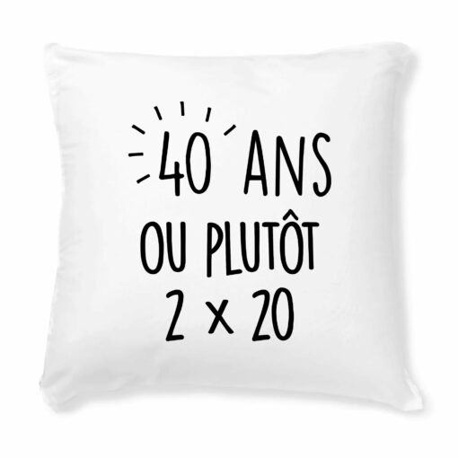 Coussin Anniversaire 40 ans