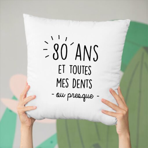 Coussin Anniversaire 80 ans