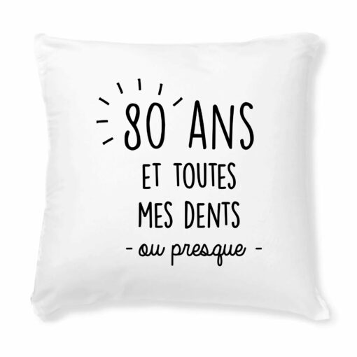 Coussin Anniversaire 80 ans