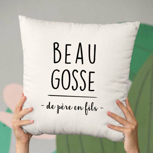 Coussin Beau gosse de pere en fils