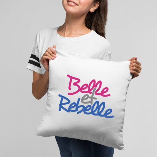 Coussin Belle et rebelle