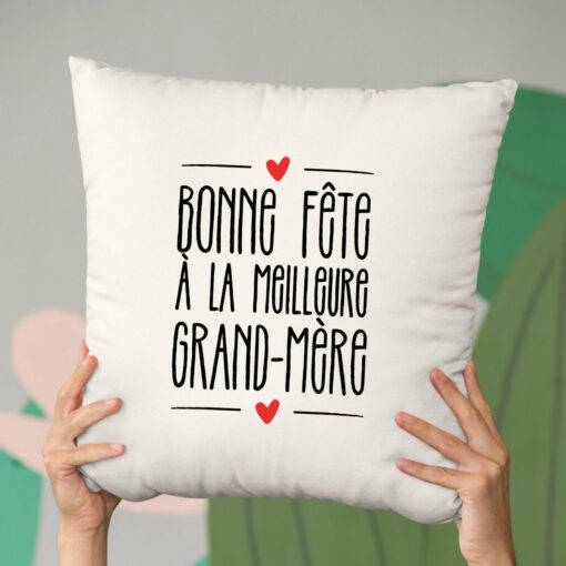 Coussin Bonne fete a la meilleure grand-mere