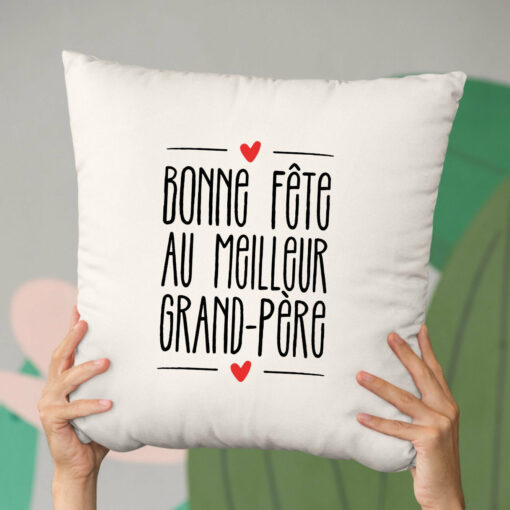 Coussin Bonne fete au meilleur grand-pere