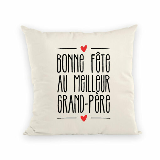 Coussin Bonne fete au meilleur grand-pere