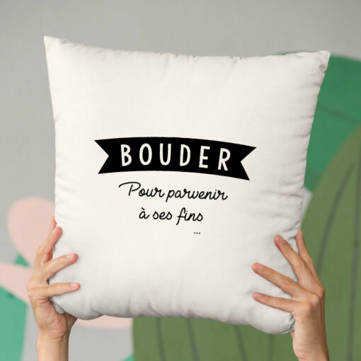 Coussin Bouder pour parvenir a ses fins